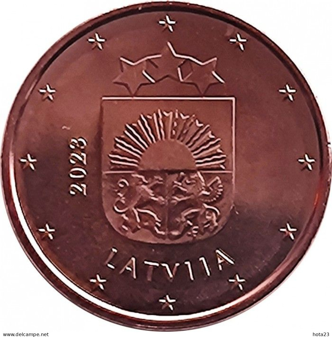 (!) LATVIA , LETTLAND   2023 5 Euro Cent Coin  UNC From Roll - Letonia