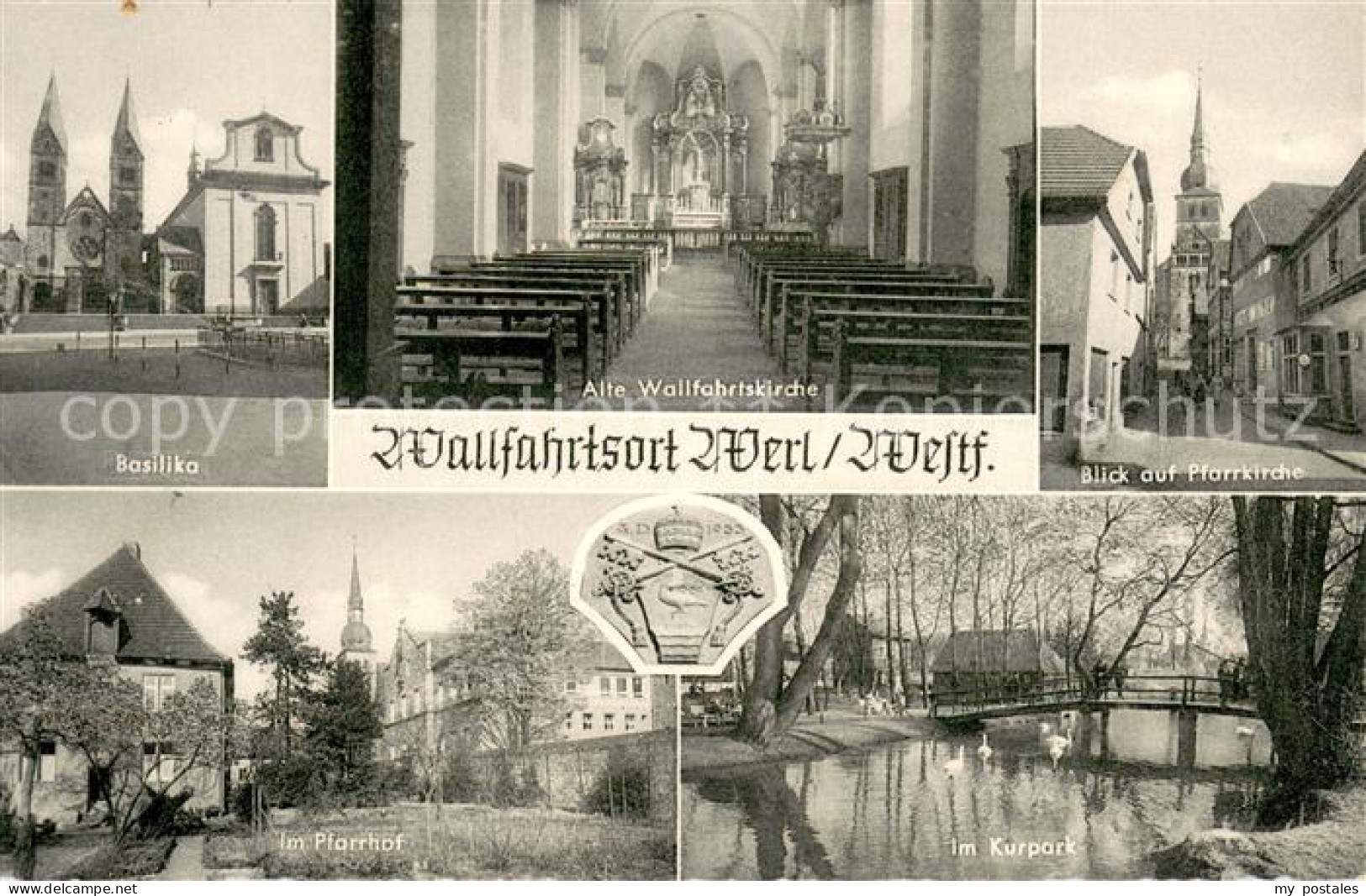 73694139 Werl Westfalen Alte Wallfahrtskirche Basilika Pfarrkirche Pfarrhof Im K - Werl