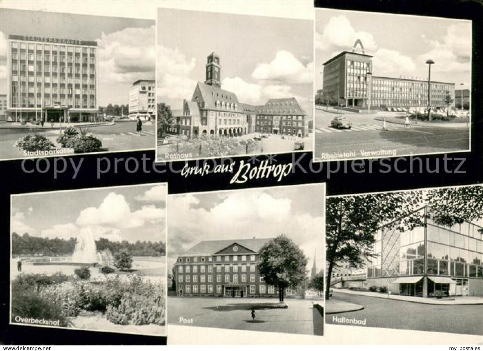 73692630 Bottrop Sparkasse Rathaus Rheinstahl Verwaltungsgebaeude Overbeckshof P - Bottrop