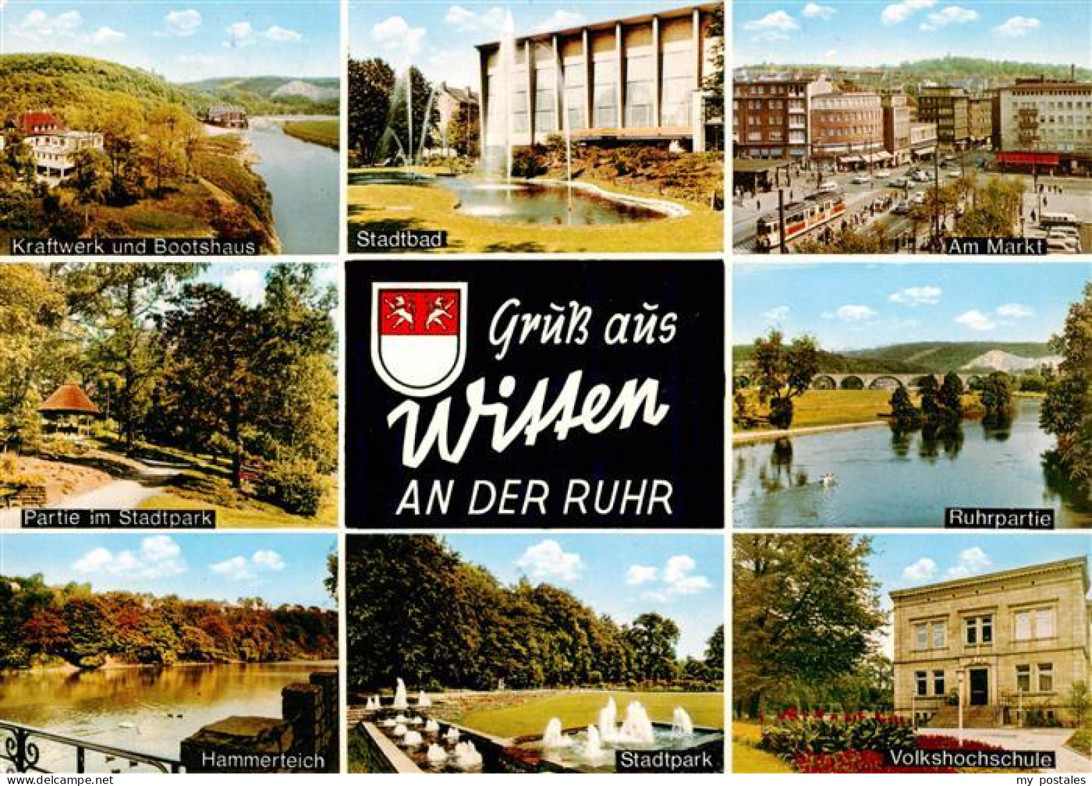 73961664 Witten__Ruhr Kraftwerk Und Boothaus Stadtbad Am Markt Ruhrpartie Hammer - Witten