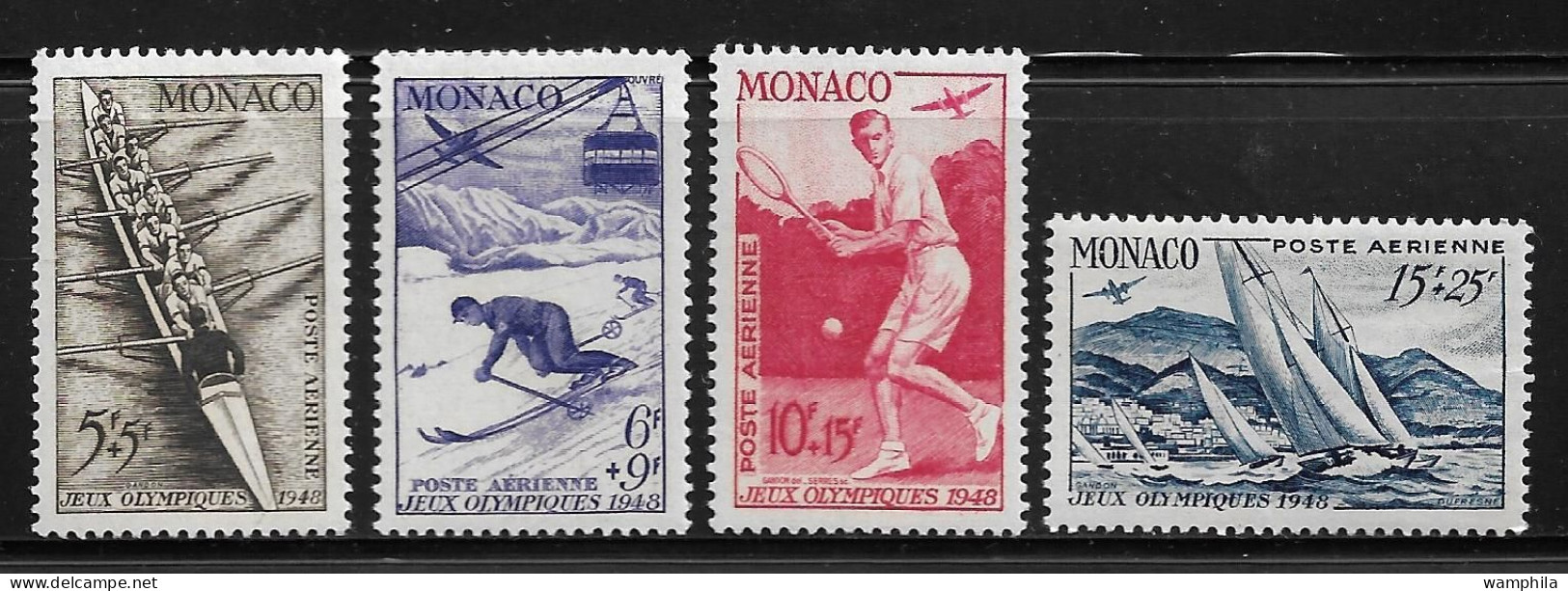 Monaco P.A N°32/35**. J.O De Londres. Cote 105€. - Sommer 1948: London