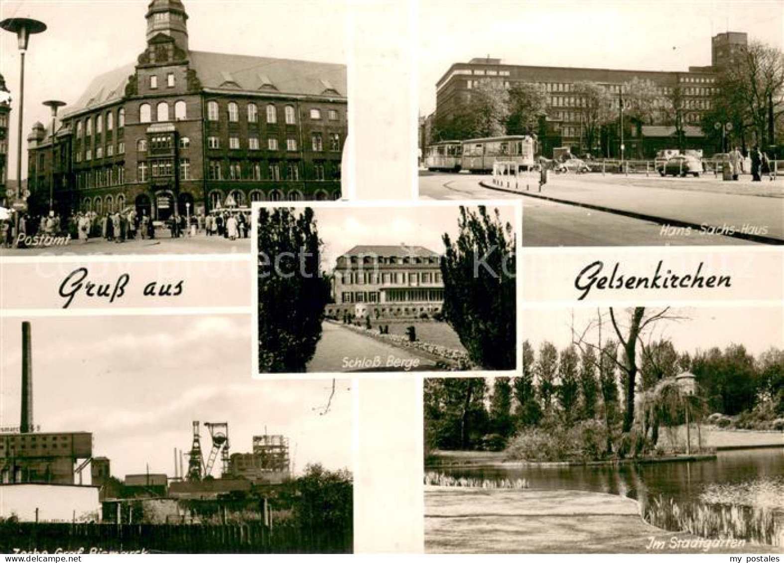 73691804 Gelsenkirchen Postamt Schloss Berge Hans Sachs Haus Zeche Graf Bismarck - Gelsenkirchen