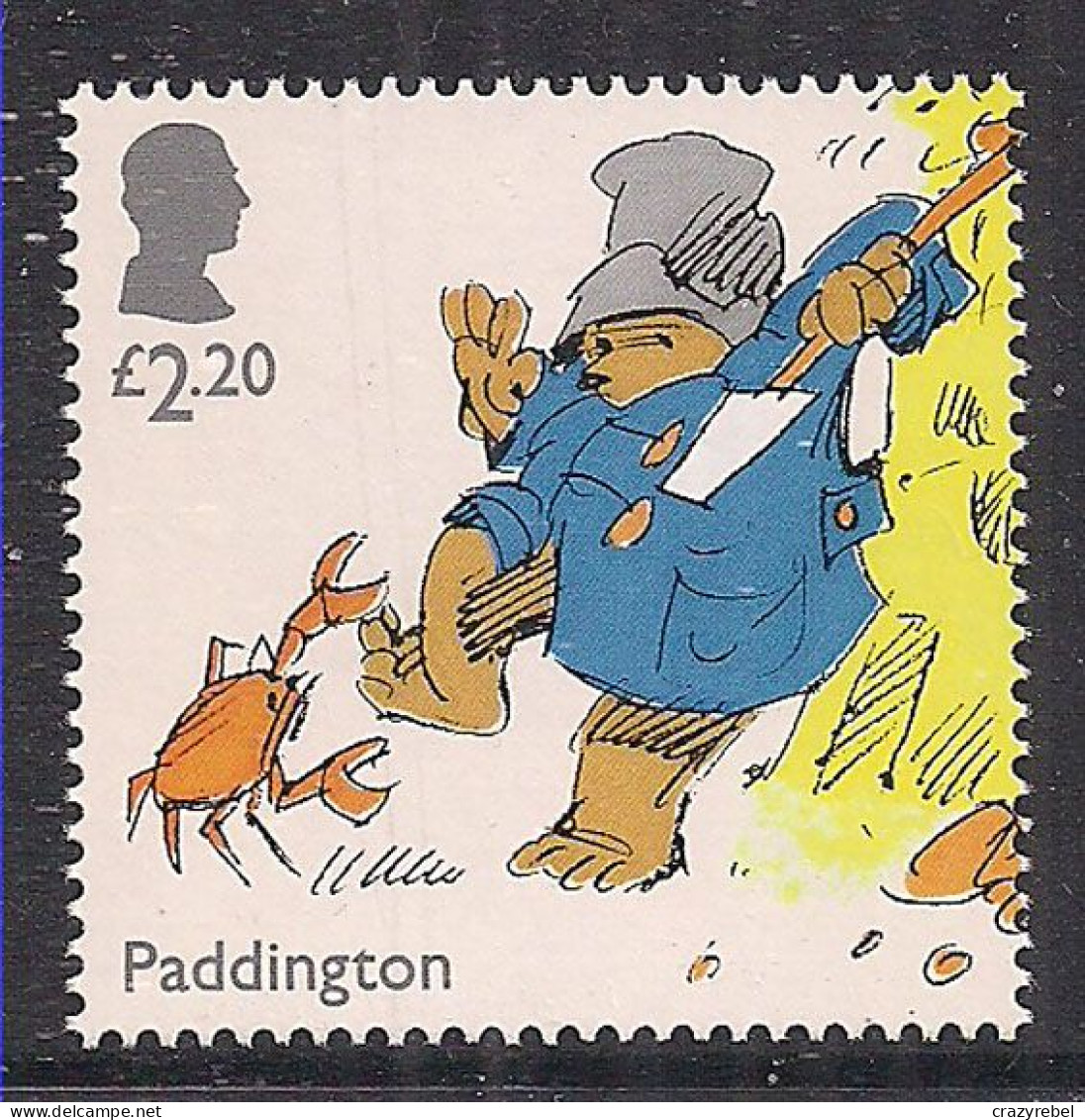 GB 2023 KC 3rd £2.20 Paddington Bear And A Crab Umm ( 1158 ) - Unused Stamps