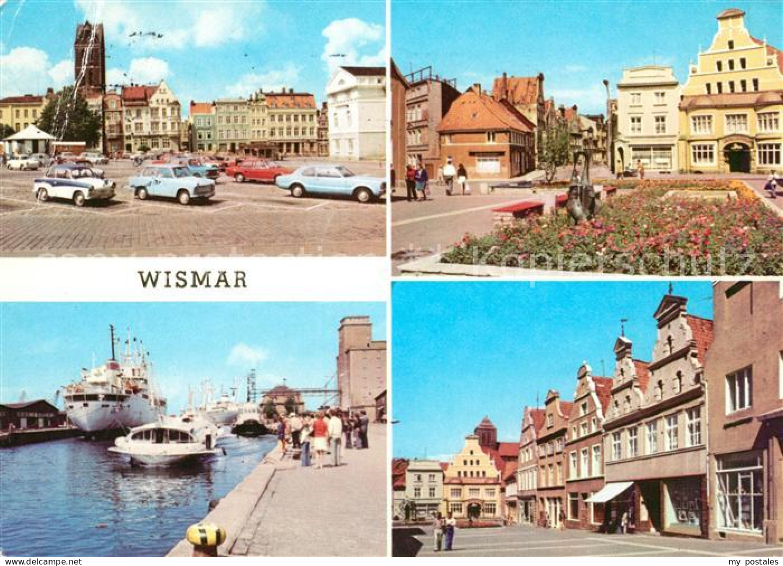 73077042 Wismar Mecklenburg Markt Kraemerstrasse Hafen Wismar Mecklenburg - Wismar