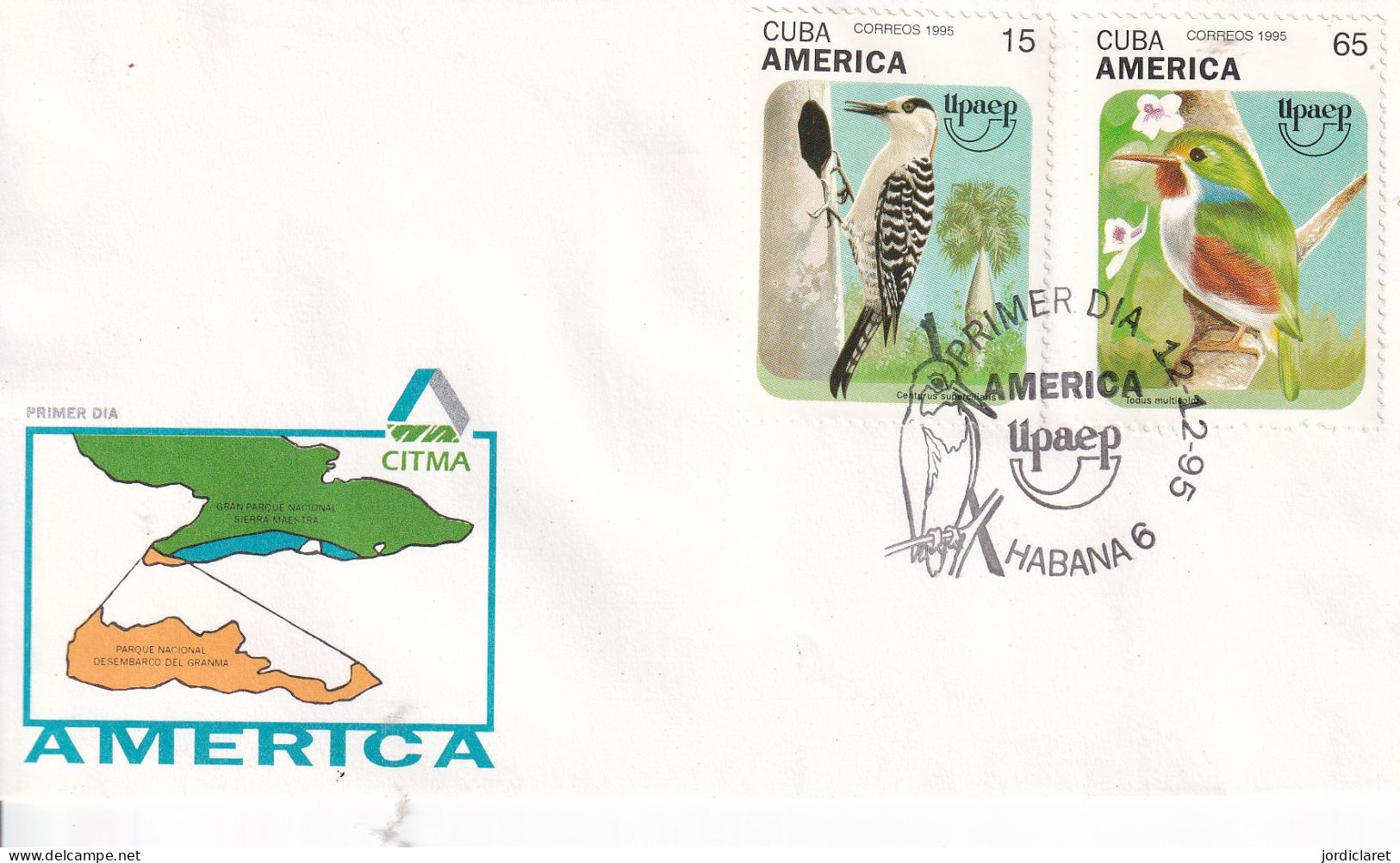 FDC   CUBA  1995  UPAEP - Altri & Non Classificati