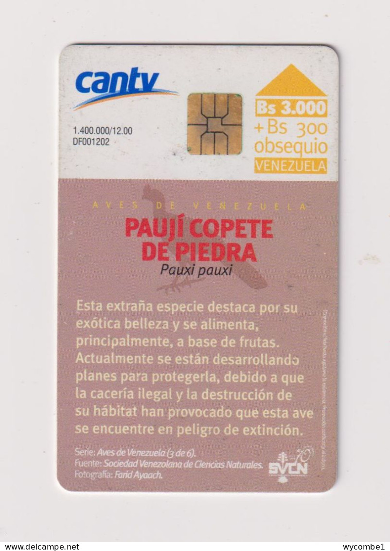 VENEZUELA  -  Bird Chip Phonecard - Venezuela