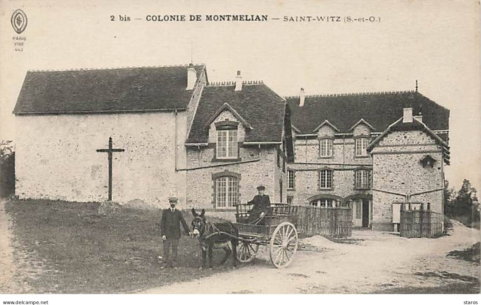 SAINT-WITZ - Colonie De Montmelian - Calèche Tiré Par Un âne - Saint-Witz