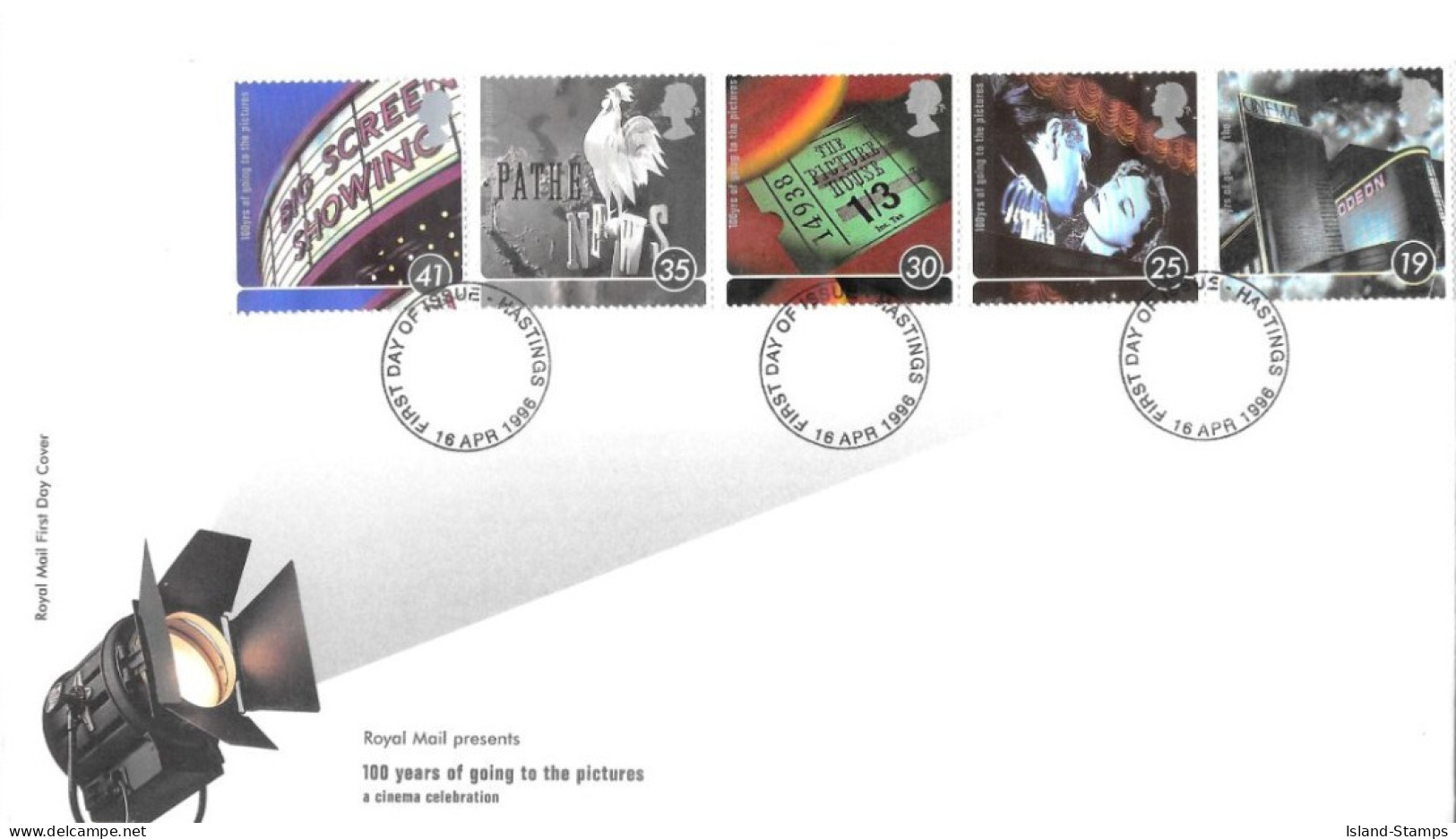 1996 Cinema Unaddressed FDC Tt - 1991-2000 Decimal Issues