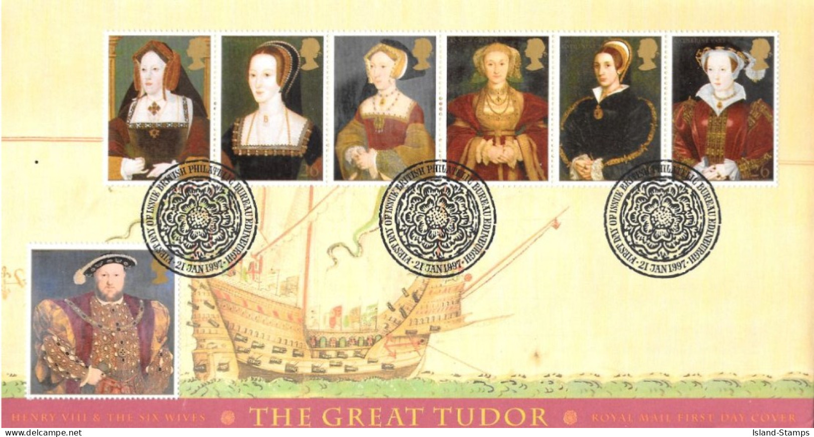 1997 Henry VIII Unaddressed FDC Tt - 1991-2000 Decimal Issues