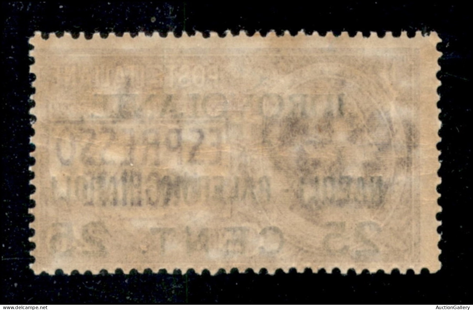 Regno - Posta Aerea - 1917 - 25 Cent Napoli Palermo (2ac) Con Soprastampa A Destra - Gomma Originale - Other & Unclassified