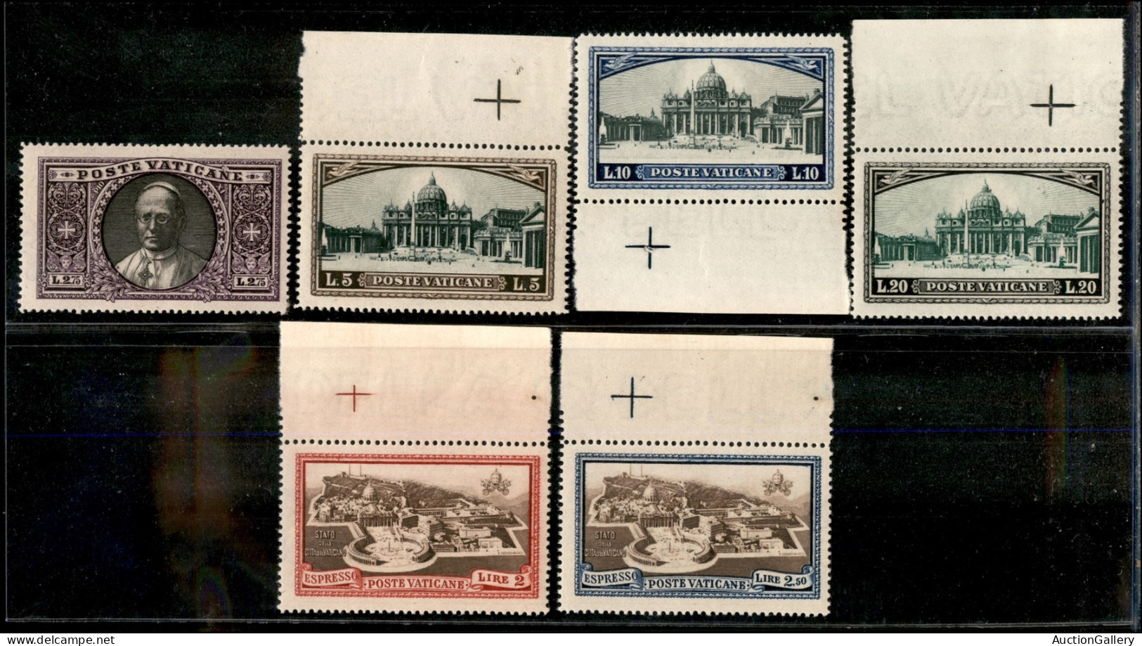 Vaticano - Posta Ordinaria - 1933 - Giardini E Medaglioni (19/34+3/4 Espressi) - Emissione Completa - Molti Bordo Di Fog - Otros & Sin Clasificación