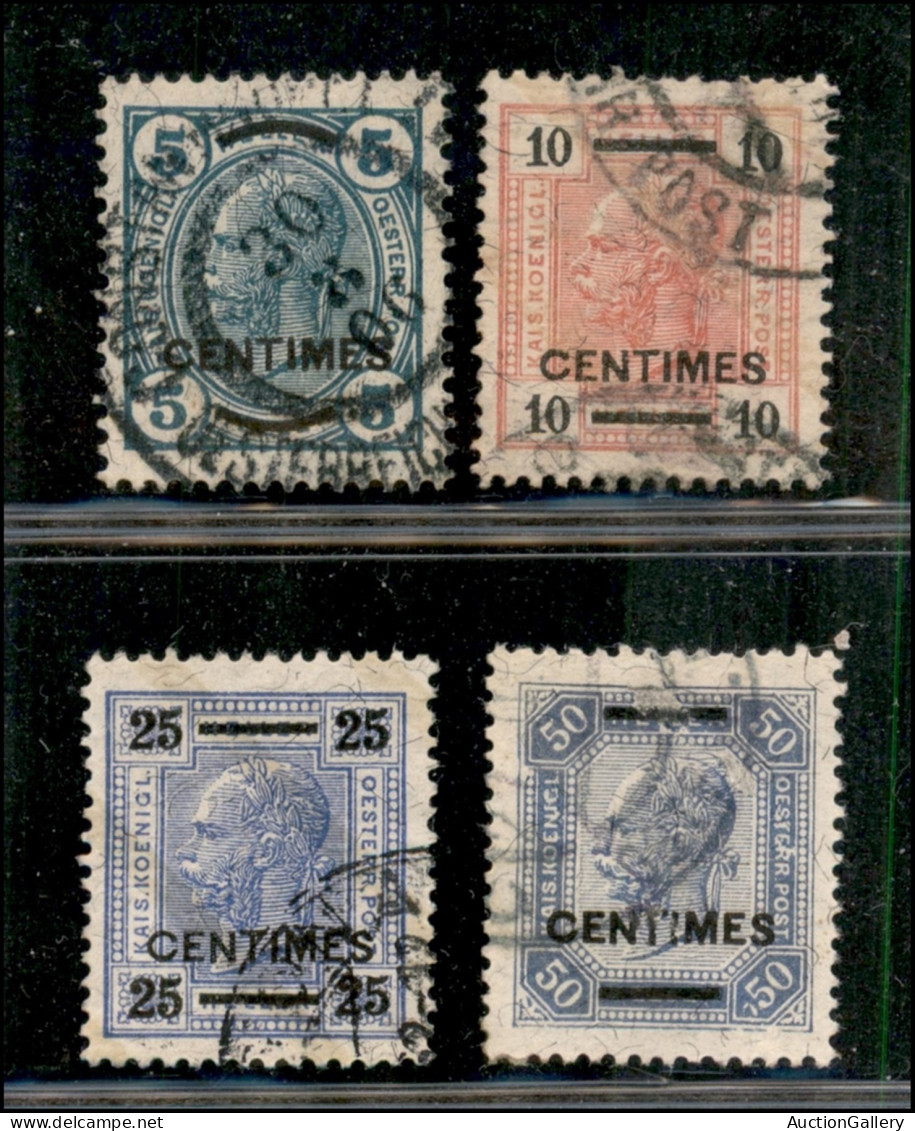 Europa - Austria - 1904 - Uffici A Creta - Soprastampati (8/11) - Serie Completa Usata - Autres & Non Classés