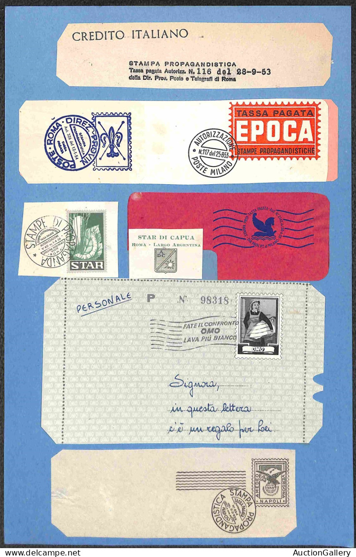 Lotti&Collezioni - Area Italiana - REPUBBLICA - 1953/1959 - Stampe Propagandistiche - Insieme Di Circa 40 Oggetti Postal - Autres & Non Classés