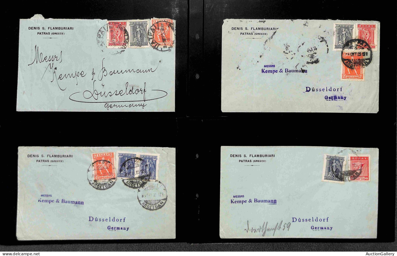 Lotti&Collezioni - Europa&Oltremare - GRECIA - 1925/1949 - Lotto di 52 buste con alcuni aerogrammi del periodo montati s