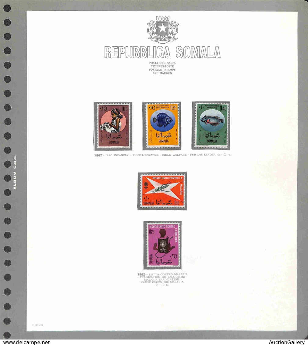 Lotti&Collezioni - Europa&Oltremare - SOMALIA - 1950/1982 - Collezione di valori serie complete e foglietti del periodo 