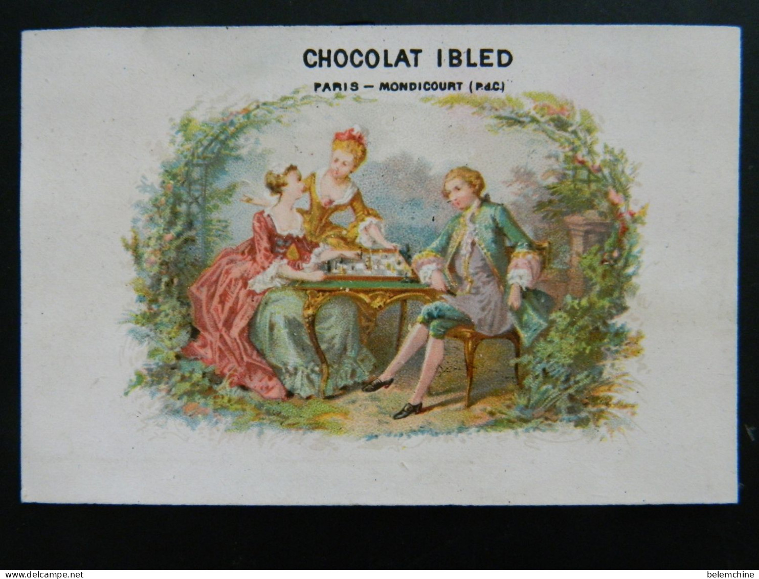 CHROMO      CHOCOLAT IBLED      ( 11,5   X  7,7  Cms)    3 - Ibled