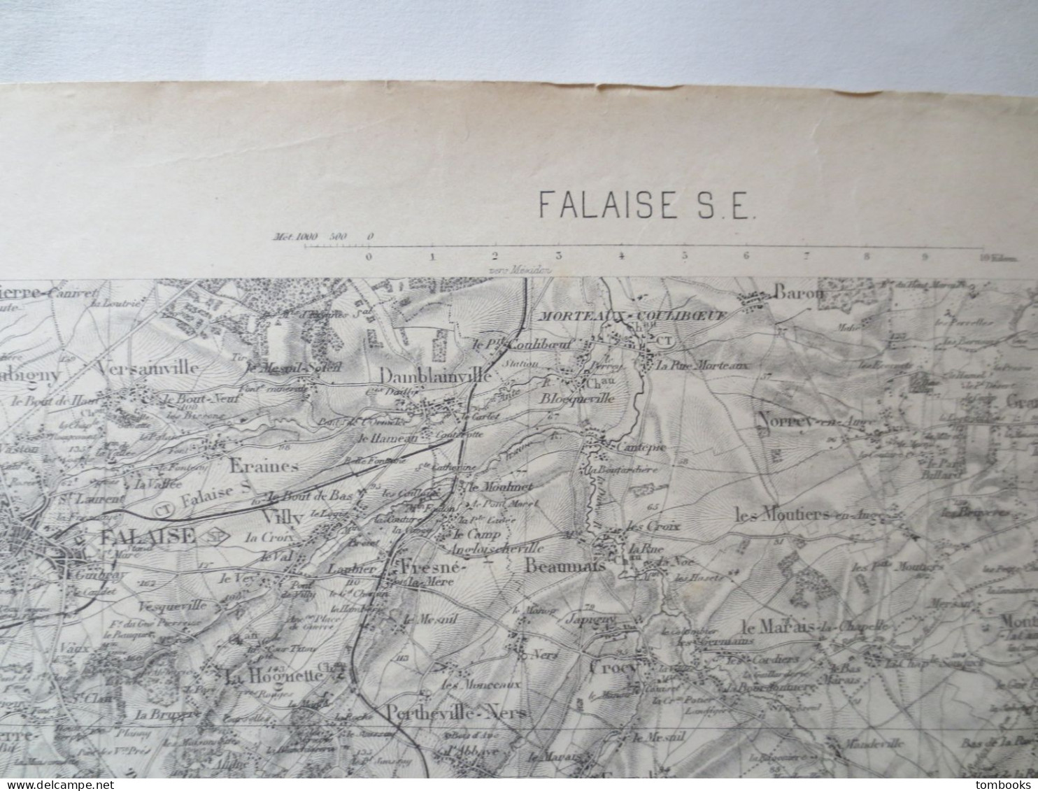 14 - Falaise  - Ensemble De 4 Cartes Terrestres - 1889 Levé 1910 - B.E  - - Topographische Kaarten