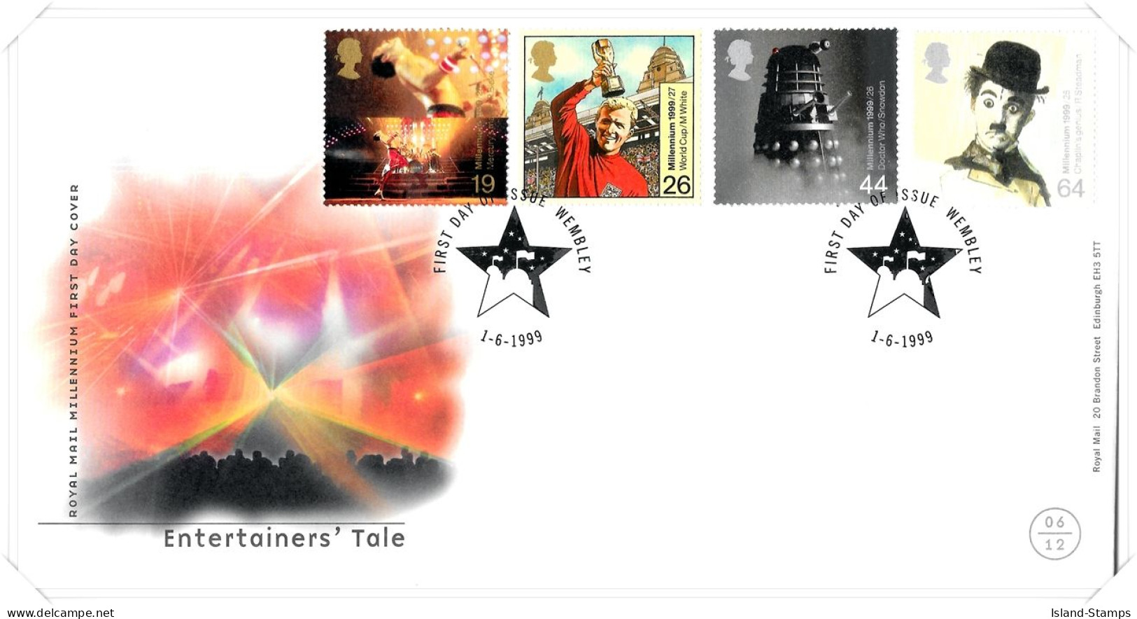 1999 Entertainers Tale Unaddressed FDC Tt - 1991-2000 Decimal Issues