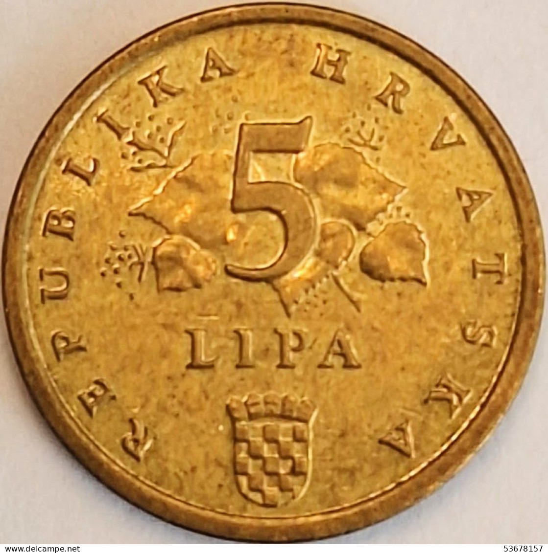 Croatia - 5 Lipe 2000, KM# 15 (#3532) - Croatie