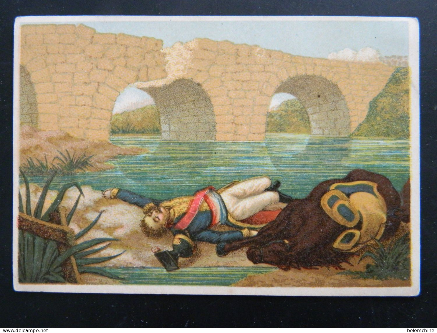 CHROMO            MORT DE PONIATOWSKI  1818    ( 12  X  8,5  Cms) - Artis Historia