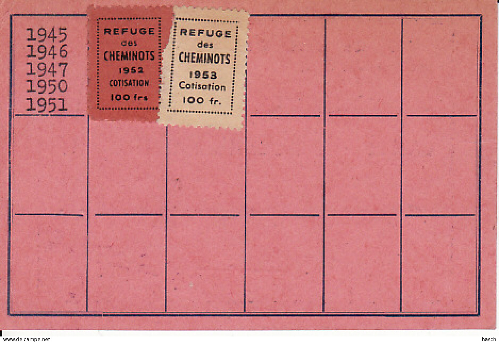 264797 Cheminot, Carte De Membre Participant  - Spoorweg