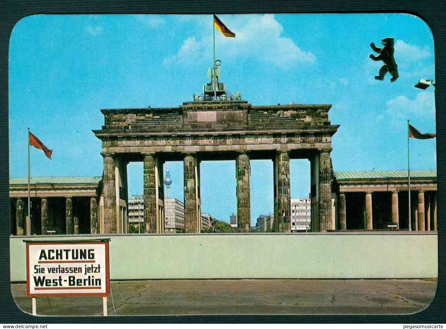 GK492 - BERLIN BRANDENBURGER TOR 1981 PER ITALIA - Brandenburger Tor