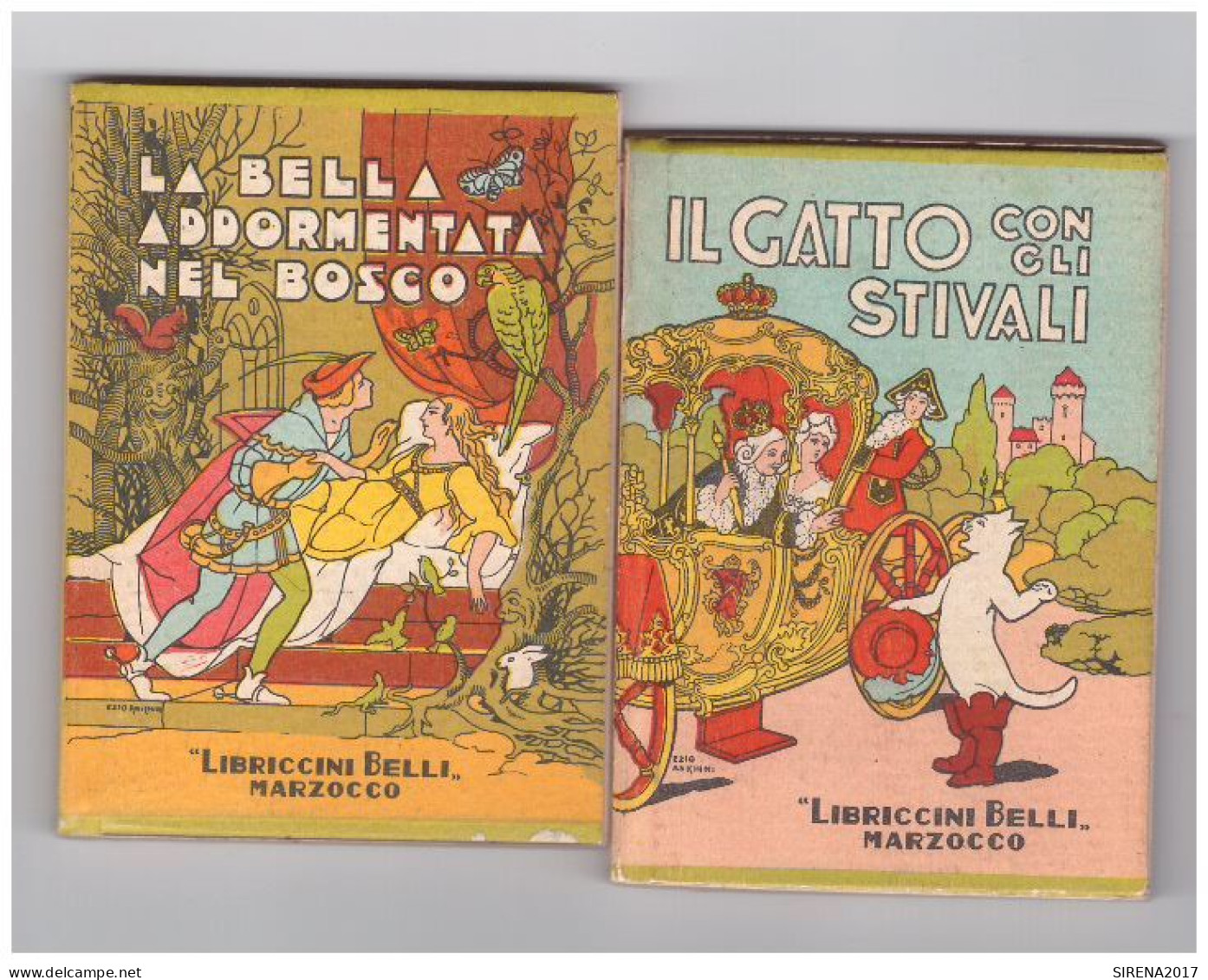 IL GATTO CON GLI STIVALI - BELLA ADDORMENTATA NEL BOSCO - MARZOCCO "LIBRICINI... - Niños