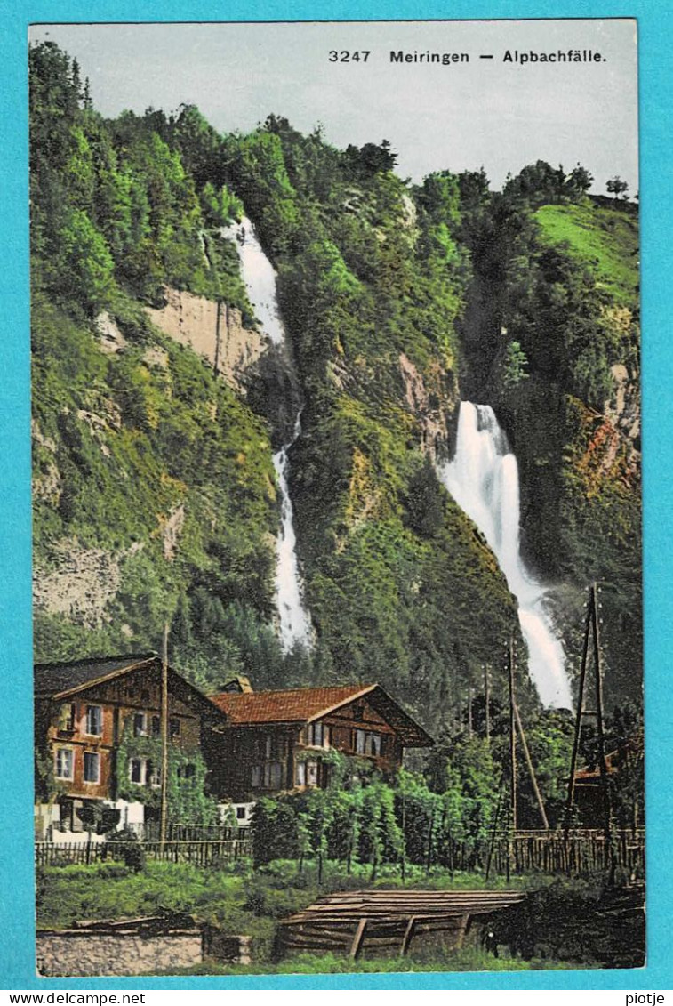 * Meiringen (Bern - Suisse - Schweiz) * (Wehrli A.G. Kilchberg Zurich, Nr 3247) Alpbachfälle, Chute, Wasserfal, Couleur - Meiringen