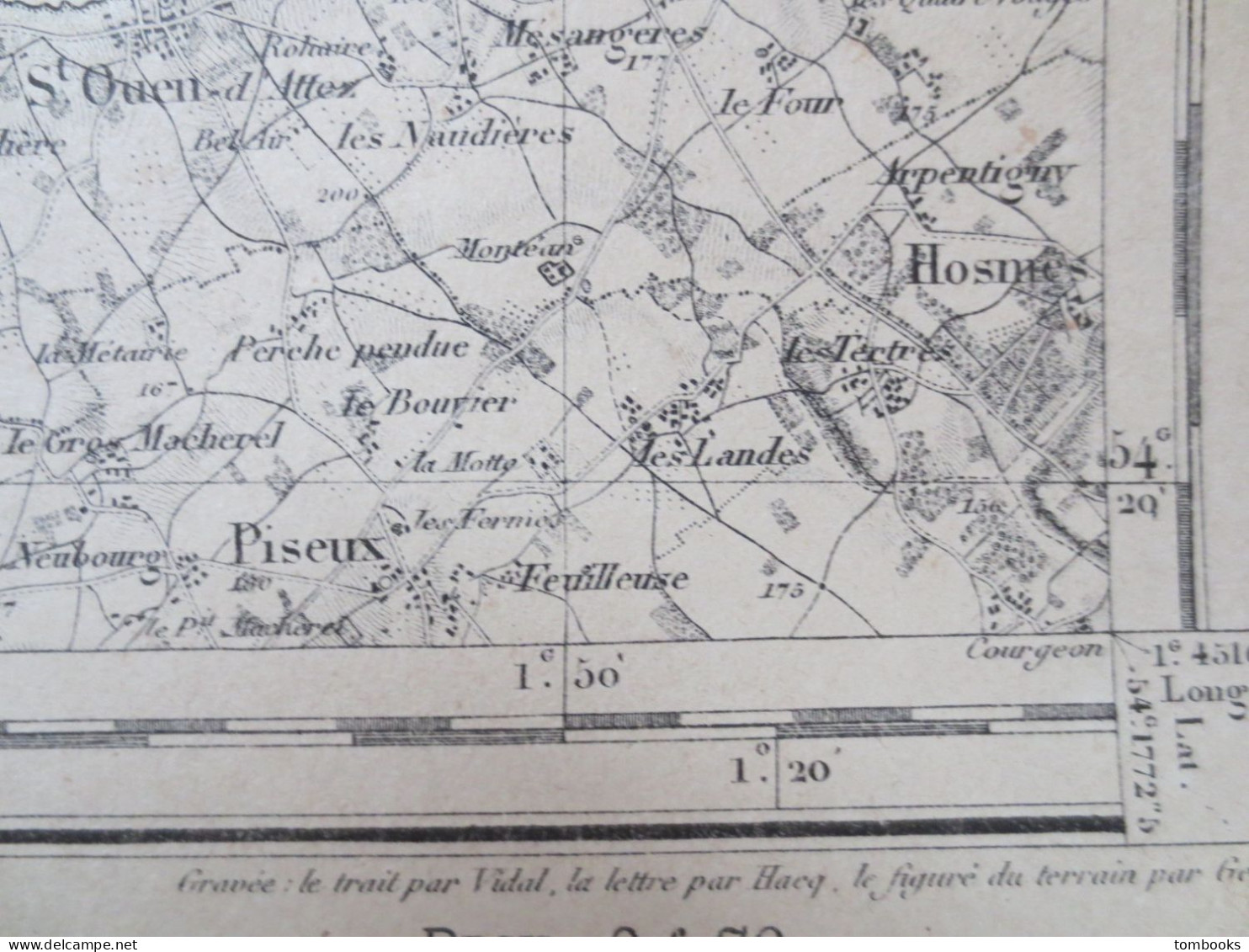 27 - Bernay - Ensemble de 4 cartes Terrestres - 1889 - B.E  -