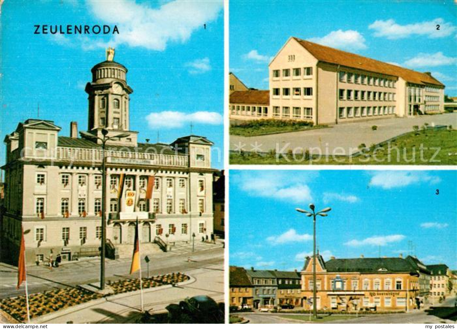 73071276 Zeulenroda-Triebes Rathaus Hubert Westhoff Oberschule Karl Marx Platz Z - Zeulenroda