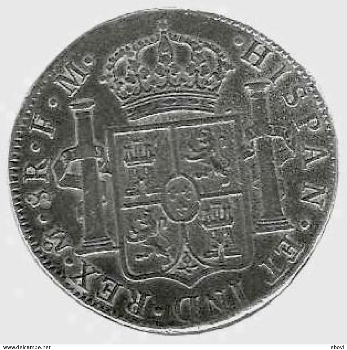 (Espagne) Jeton Monétaire : Avers « CAROLUS III DEI GRATIA 1776 » - Revers « HISPAN ET IND REX M SR F M » - Royal / Of Nobility