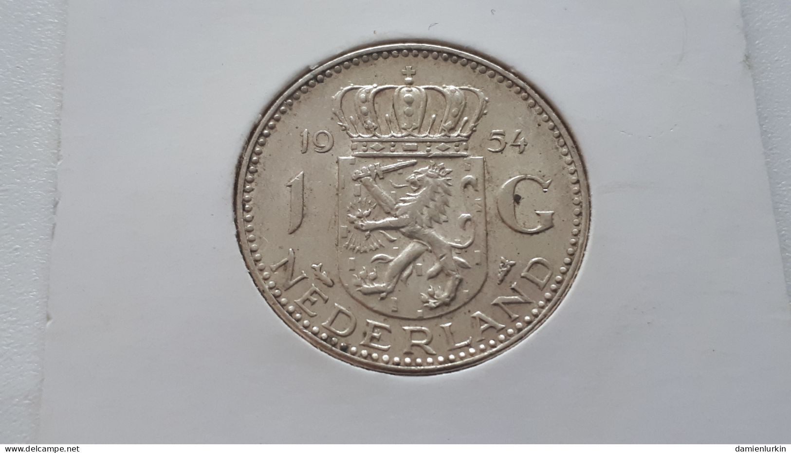 PAYS-BAS JULIANA  1 GULDEN 1954  ZILVER/ARGENT/SILVER/SILBER/PLATA/ARGENTO ONLY 6.600.000 EX. - 1948-1980: Juliana