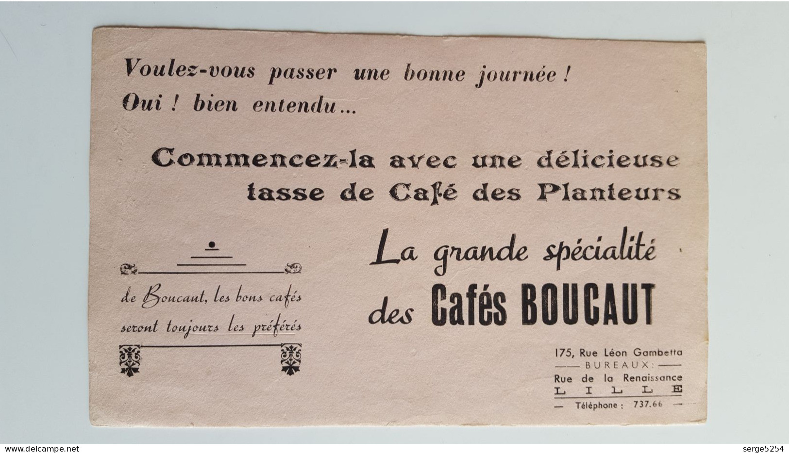 Cafés Boucaut - La Grande Spécialité - Lille - Koffie En Thee