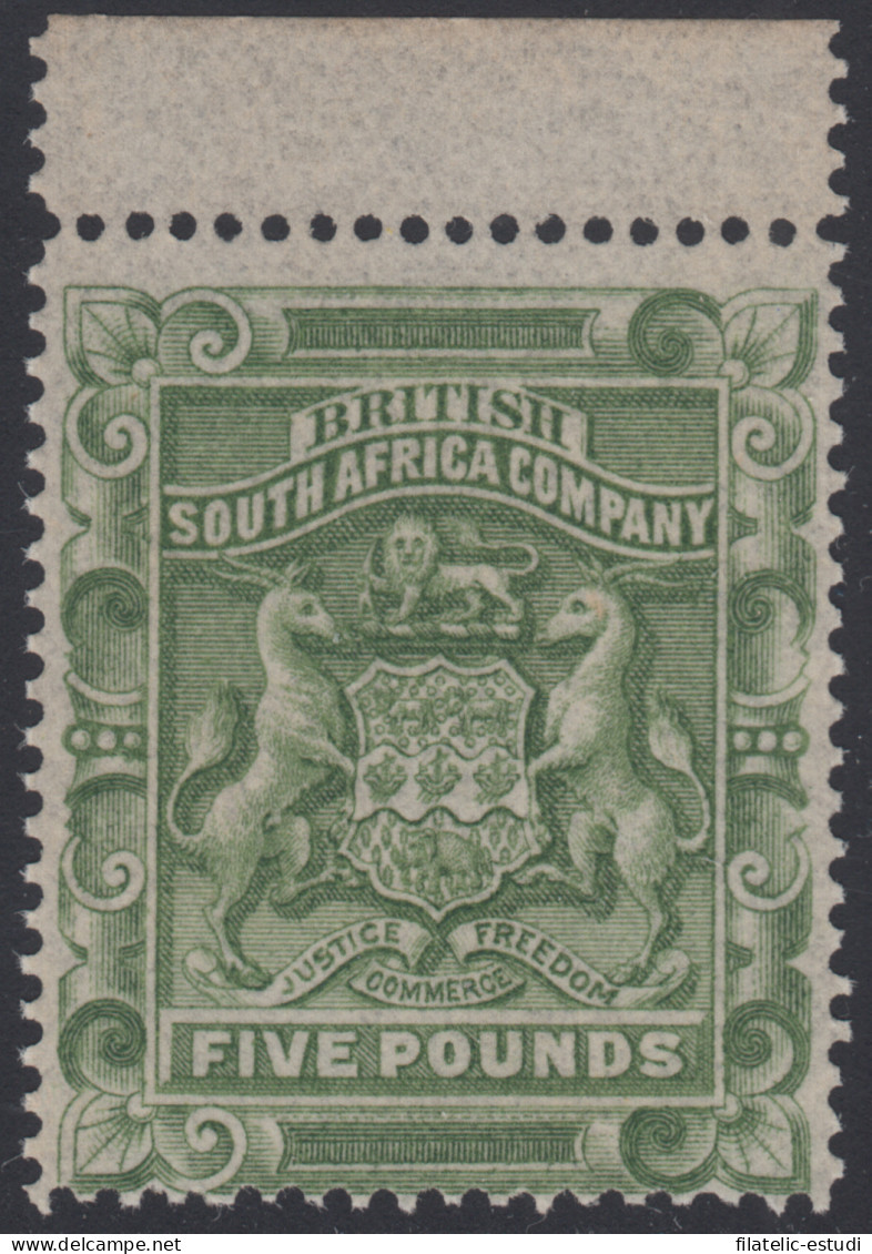 Africa Sur Compañía South Africa Company Rhodesia Yvrt 10 Sc 18 Sg 12 1892 - Other & Unclassified