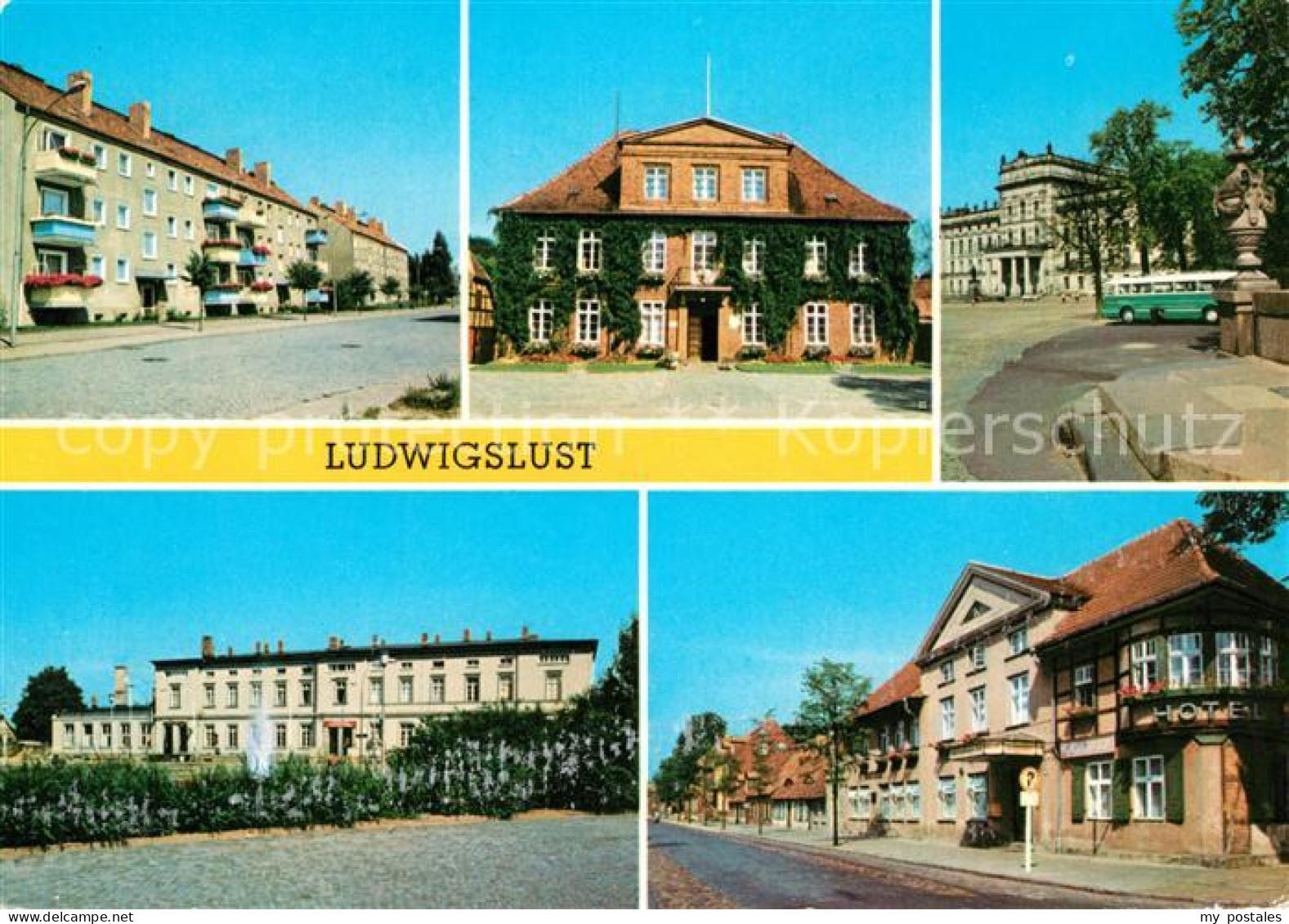 73061743 Ludwigslust John Brinckmann Strasse Rathaus Schloss Rat Des Kreises Bah - Ludwigslust