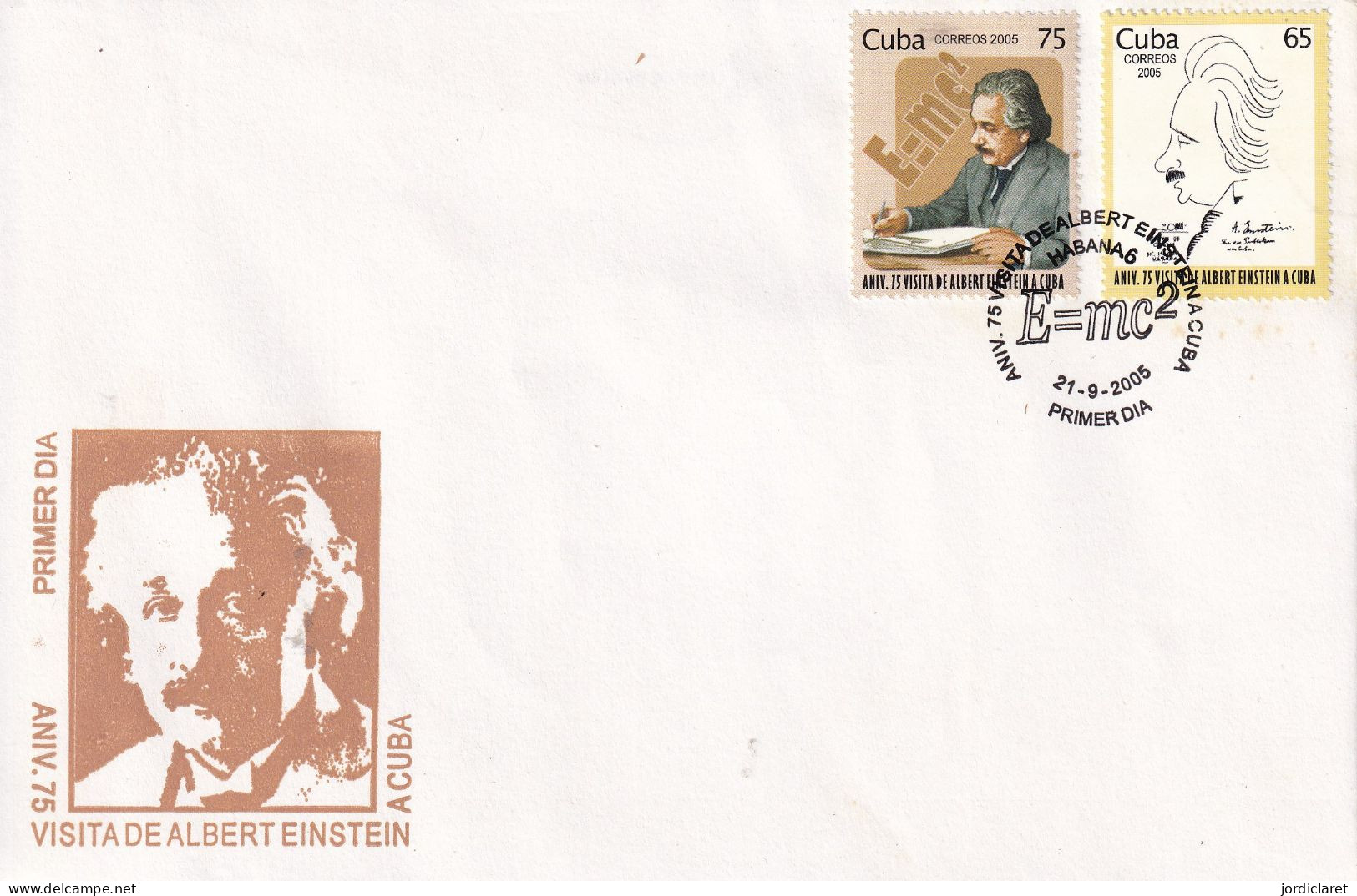 FDC CUBA 2005 ALBERT EINSTEIN - Physique