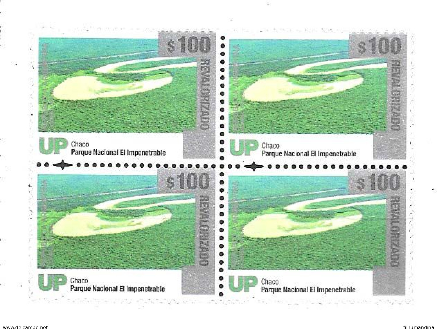 #75362 ARGENTINA 2023 NEW EMERGENCY OVERPRINTED REVALORIZADO NATURE DEFINITIVES BLOCx4100 Ps UP MNH SCARCE - Nuevos