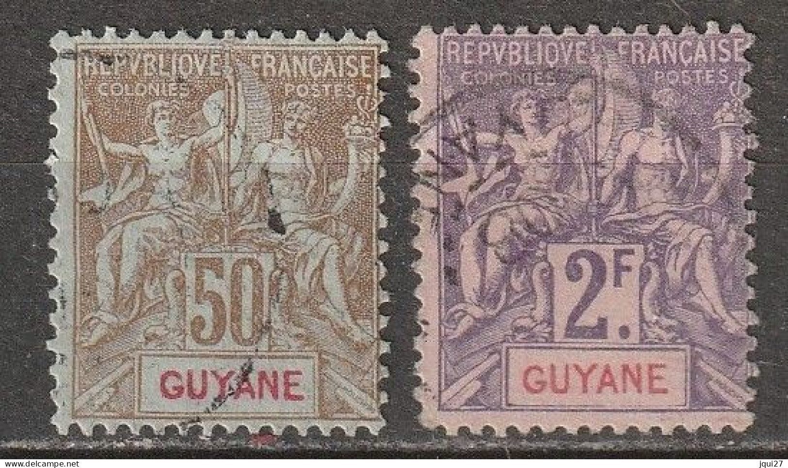 Guyane N° 47, 48 - Usados