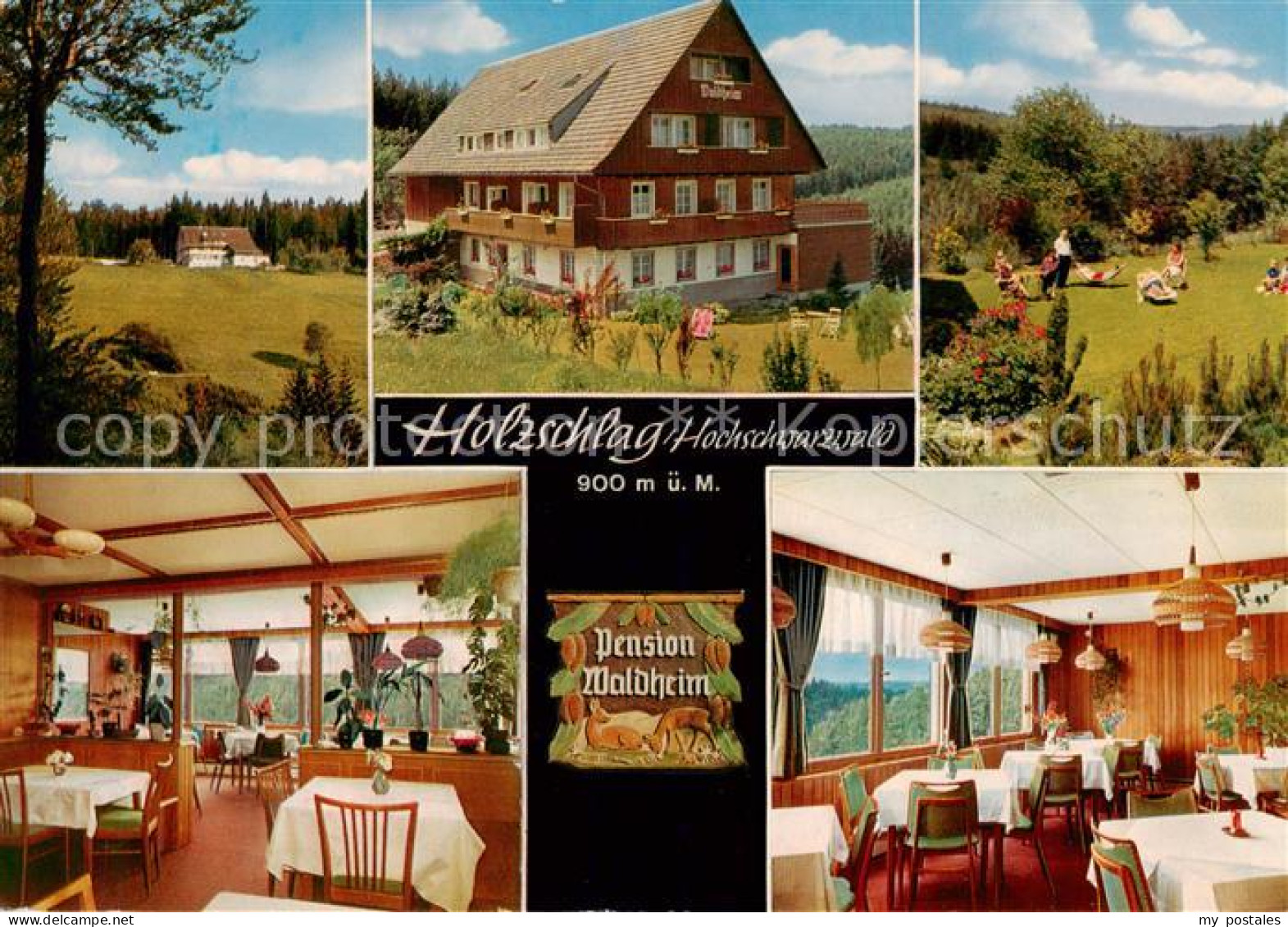 73813334 Holzschlag Bonndorf Pension Waldheim Gastraum Landschaft Schwarzwald Ho - Bonndorf