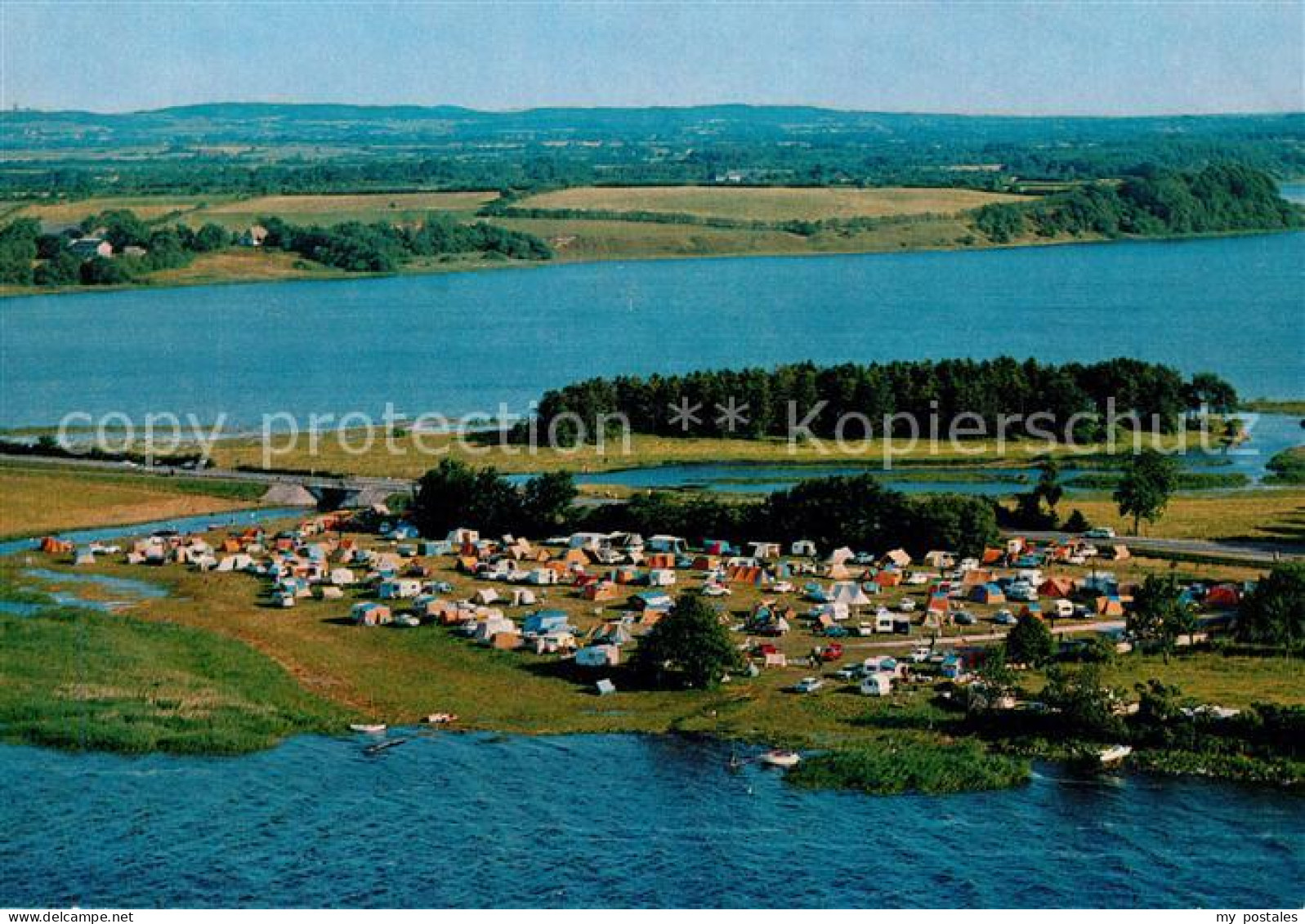 73090311 Schleswig Holstein Fliegeraufnahme Campingplatz Haddeby Schleswig - Schleswig