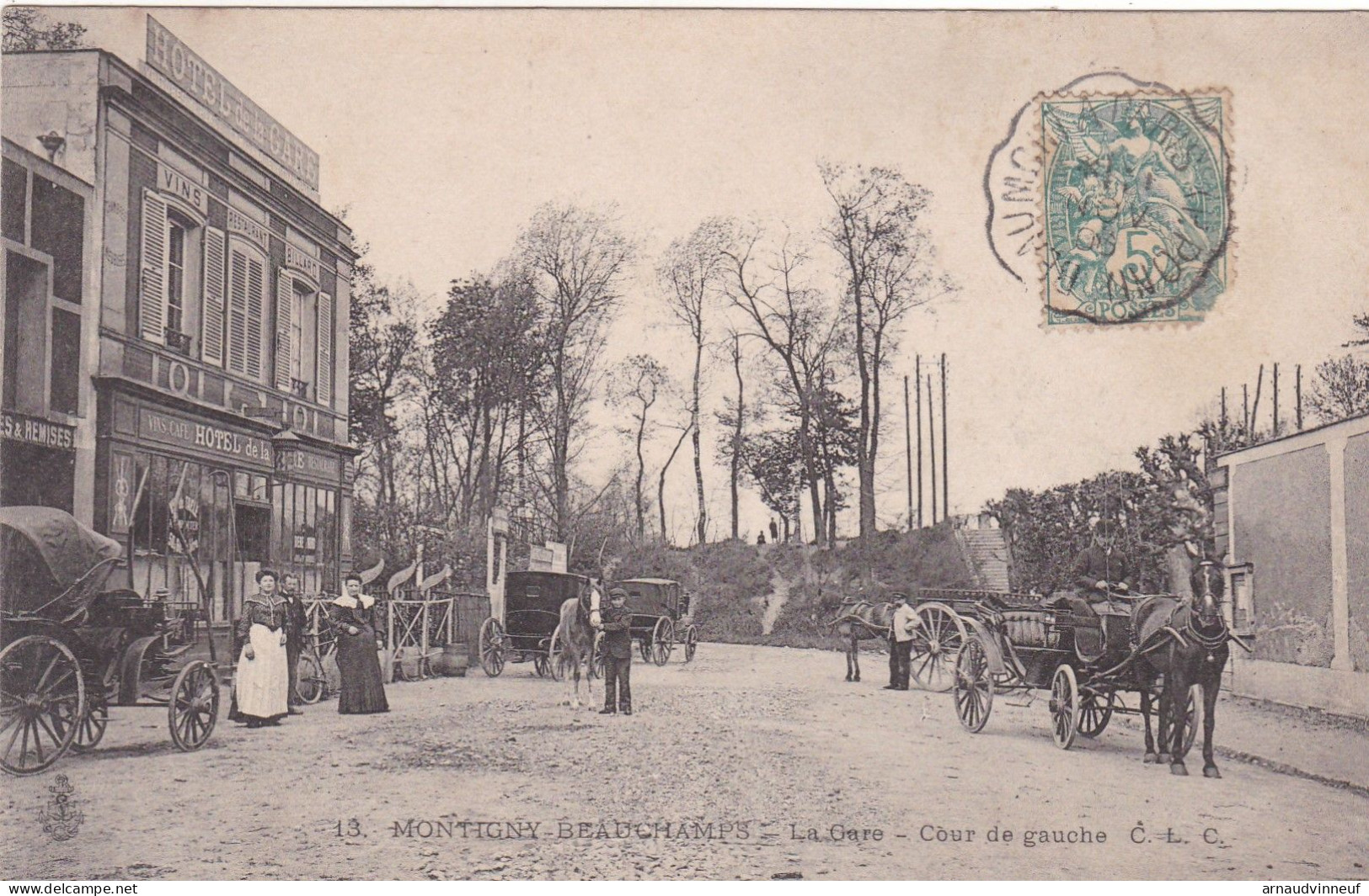 95-MONTIGNY BEAUCHAMPS LA GARE COUR DE GAUCHE - Beauchamp