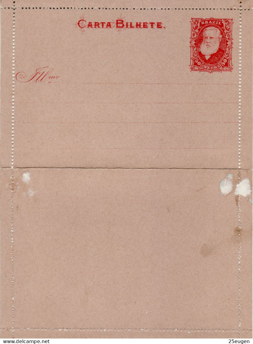 BRAZIL 1884 COVER LETTER UNUSED - Covers & Documents