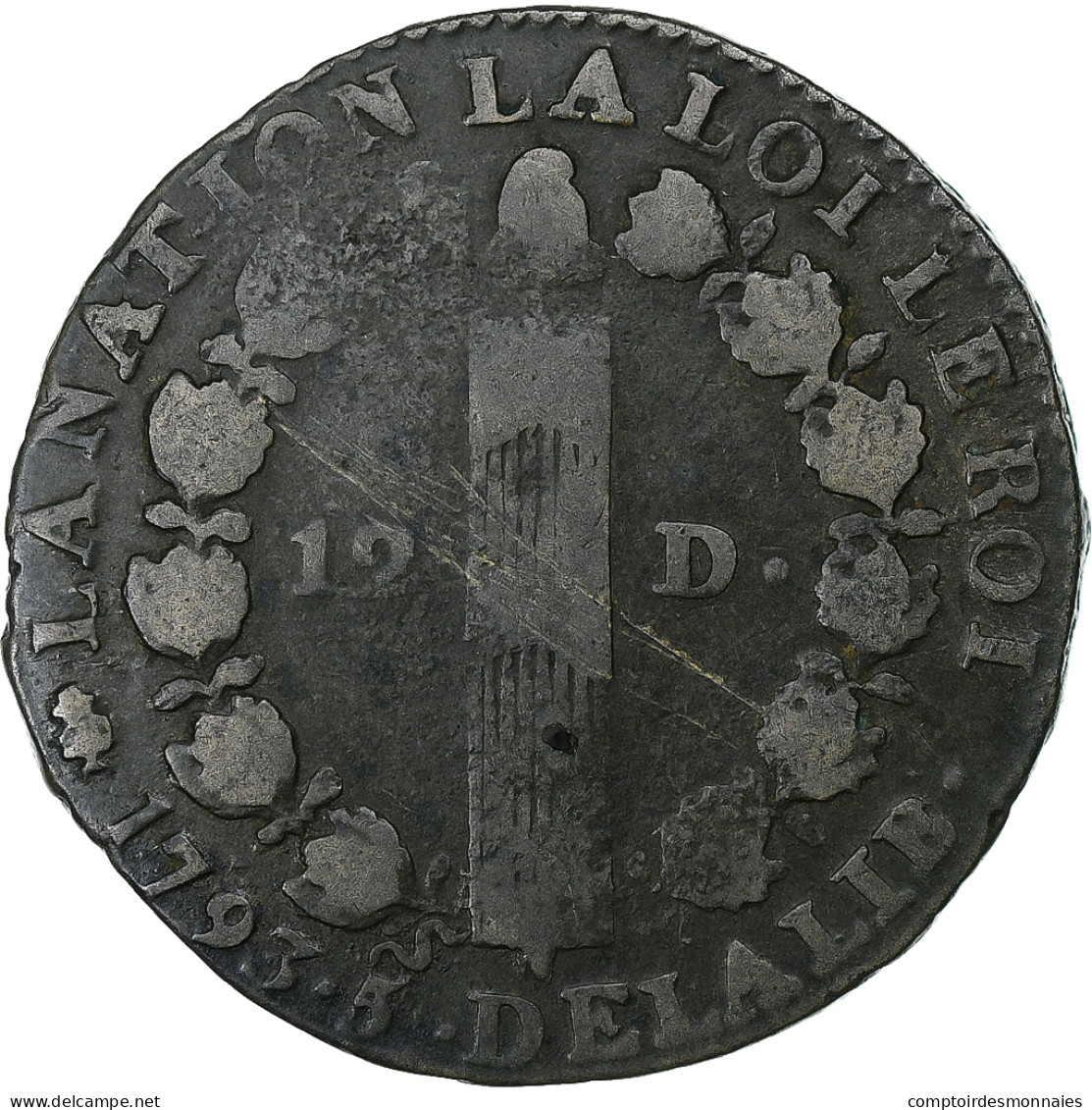 France, Louis XVI, 12 Deniers, 1793 / AN 5, Paris, Cuivre, TB+, Gadoury:15 - Autres & Non Classés