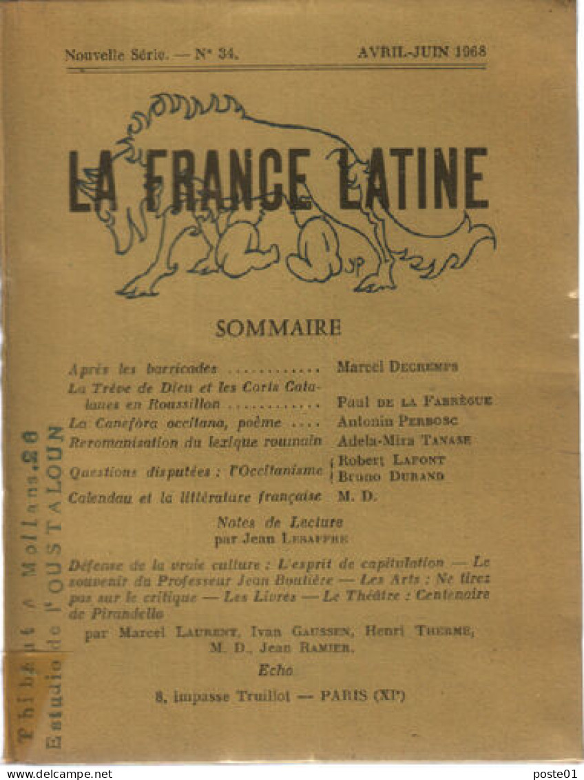 La France Latine N° 34 - Ohne Zuordnung