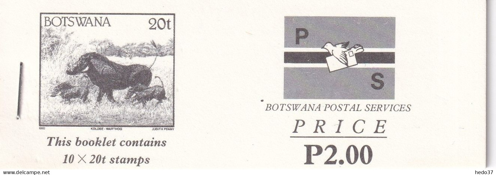 Bostwana N°668 - Facochères - Carnet De 10 Ex. - Neuf ** Sans Charnière - TB - Botswana (1966-...)