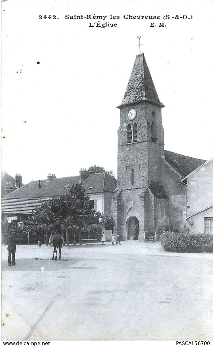 CPA SAINT REMY LES CHEVREUSE - L'EGLISE ***TRES BON ETAT*** - St.-Rémy-lès-Chevreuse