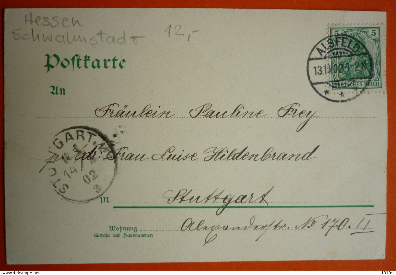 GERMANY - HESSE - GRUSS VON DER SCHWALM., OLD LITHO 1902 - Schwalmstadt