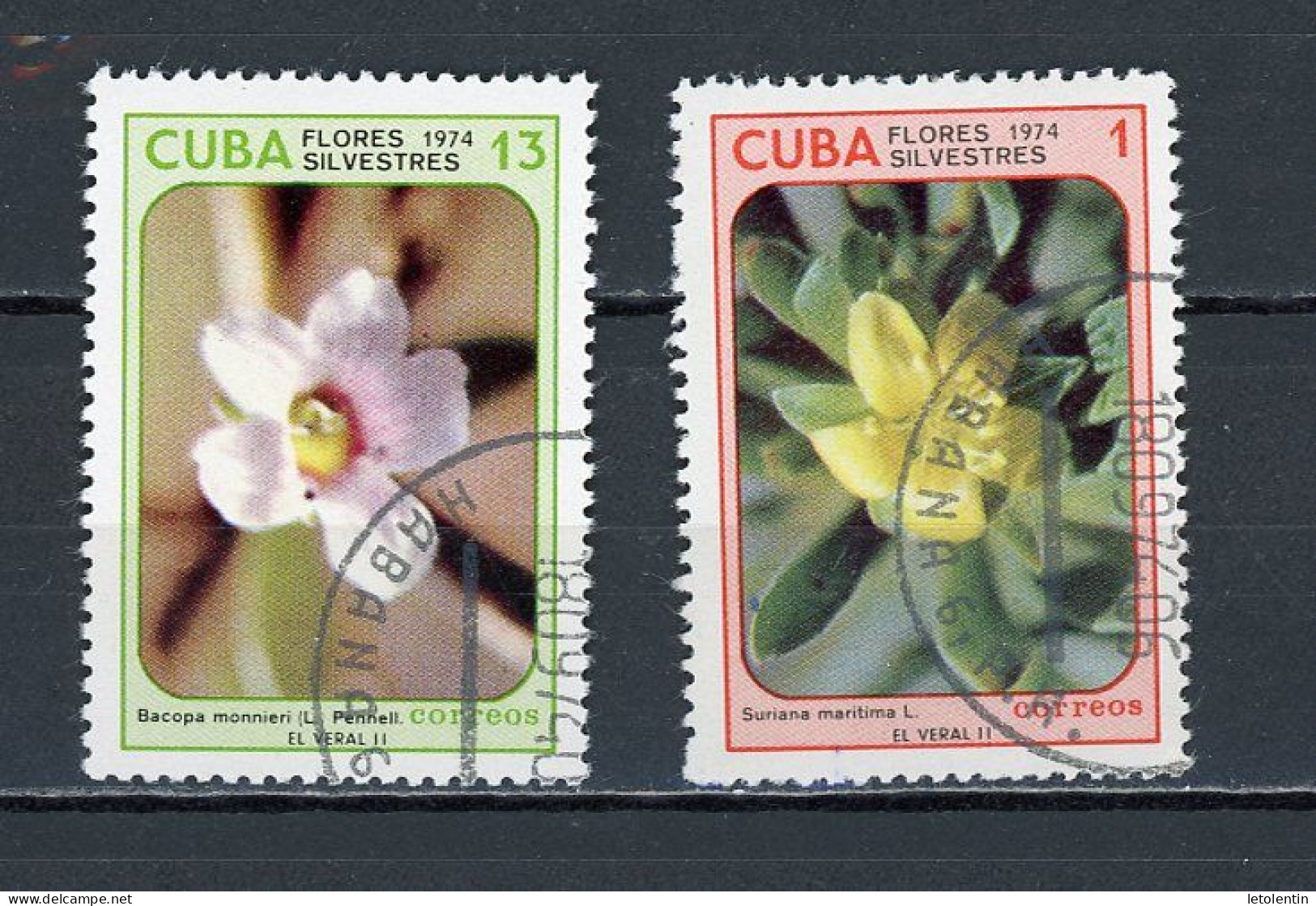 CUBA -  FLORE  N°Yt 1794+1798 Obli. - Gebraucht