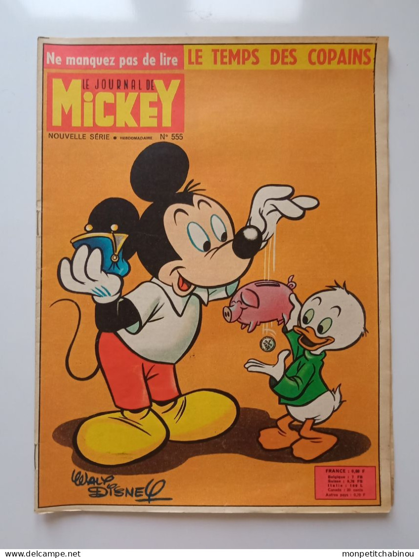 JOURNAL DE MICKEY N°555 (Janvier 1963) - Disney