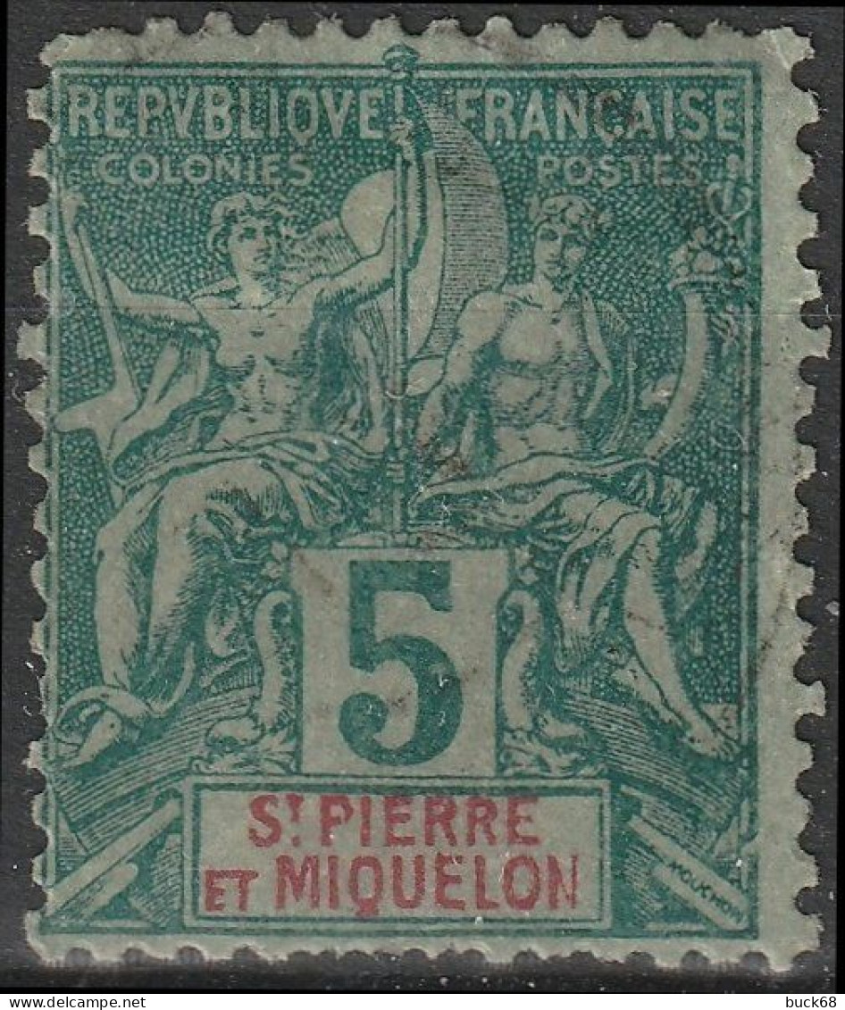 SAINT-PIERRE-ET-MIQUELON SPM   62 (o) Type Groupe 1892 [ColCla] 1 - Usati